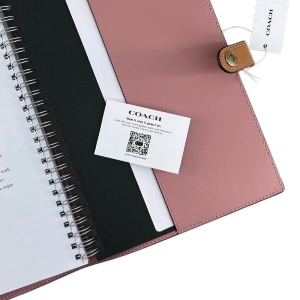 Notebook & Pencil Case In Signature Canvas In Powder Pink & Smooth Leather - Picture 4 of 6